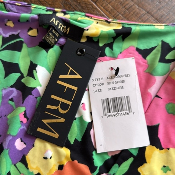 New AFRM Rosa Bodysuit in Neon Garden - Picture 8 of 10